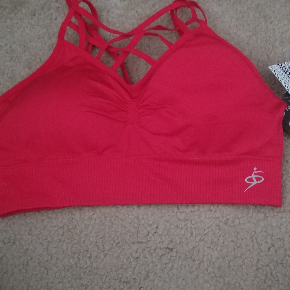 Small red strappy bralette